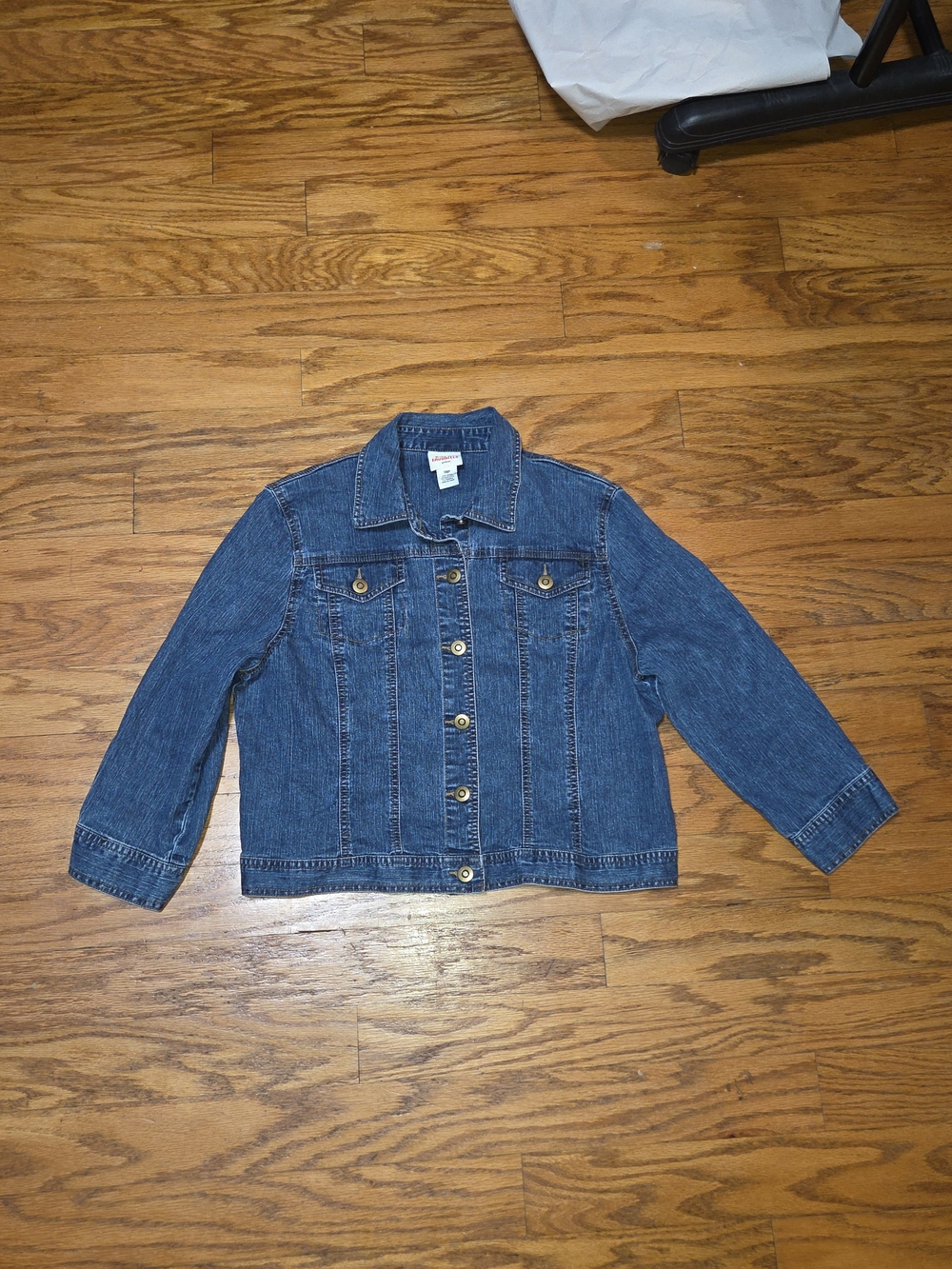 Ruby Rd. Blue Denim Button-Front Jean Jacket